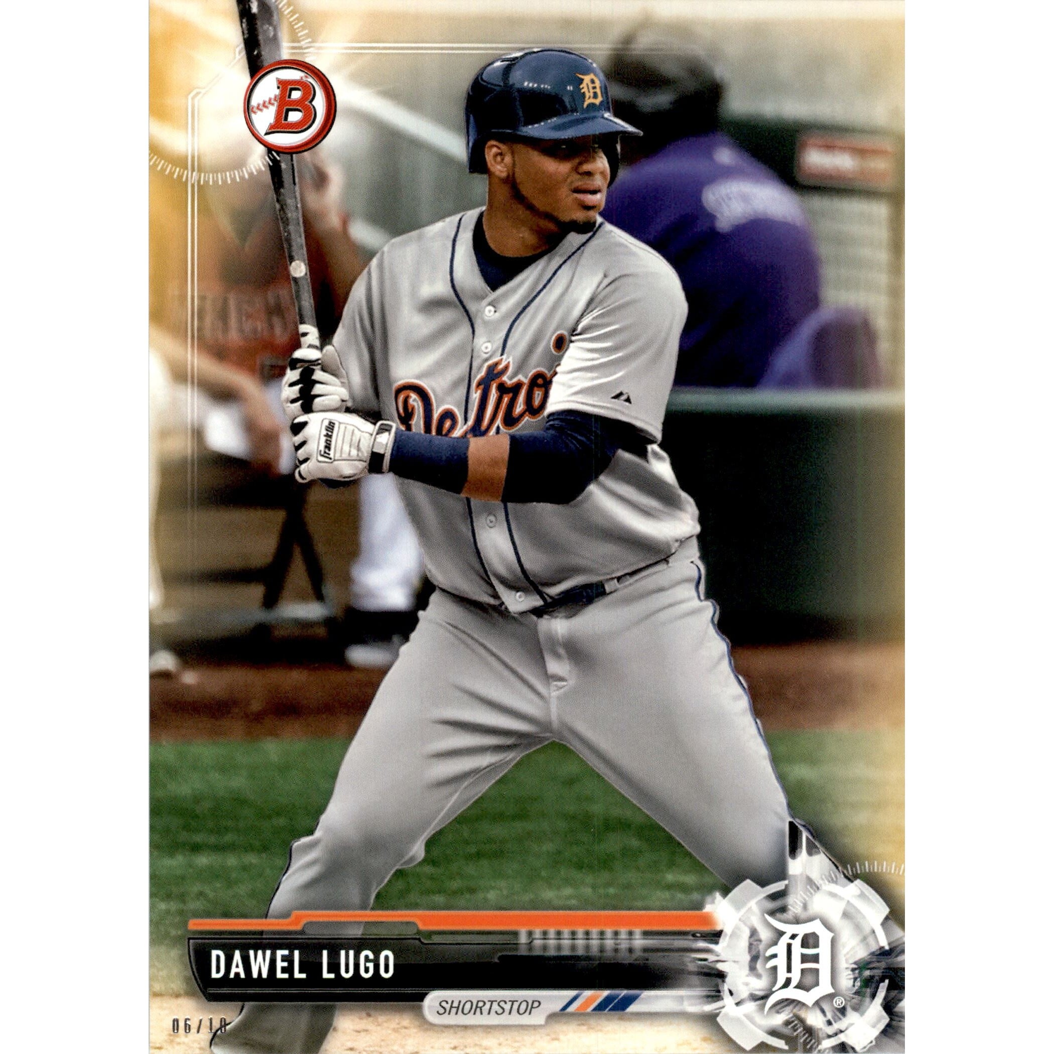 2017 Bowman Draft 5x7 Gold #BD176 Dawel Lugo. rookie card picture