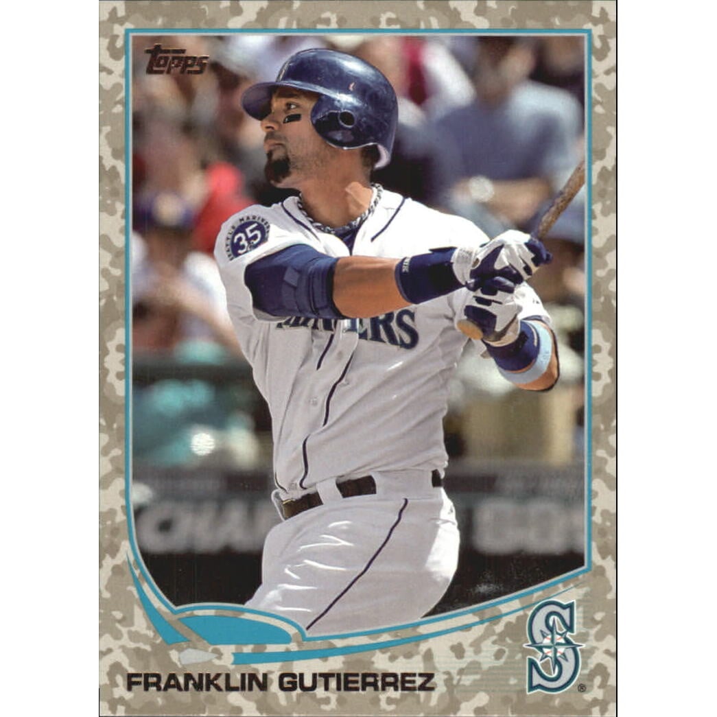 2013 Topps Camo #340 Franklin Gutierrez. rookie card picture