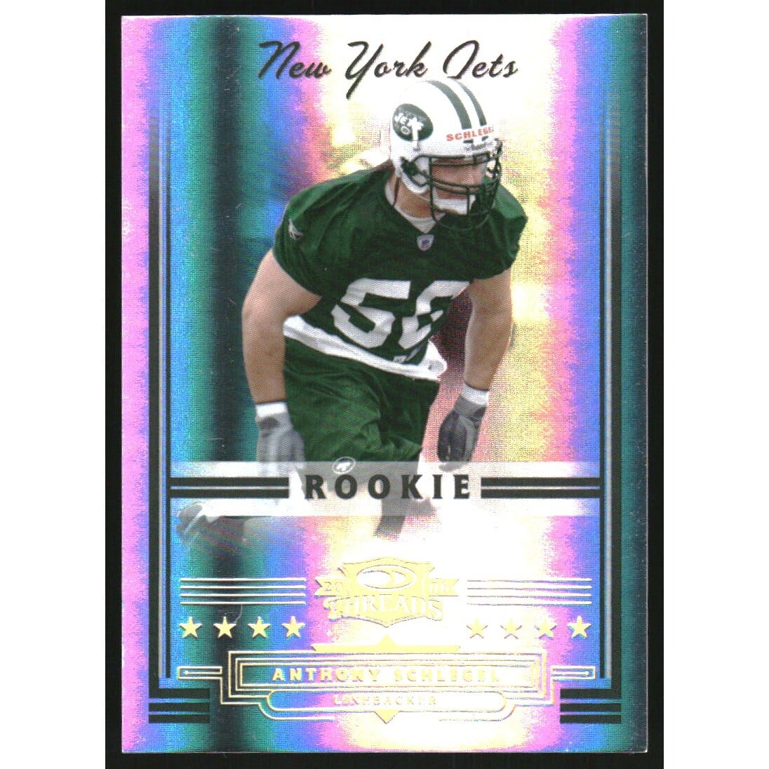 2006 Donruss Threads Gold Holofoil #222 Anthony Schlegel. rookie card picture