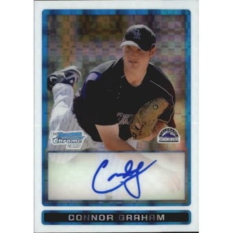 2009 Bowman Chrome Prospects X-Fractors #BCP114b Connor Graham AU