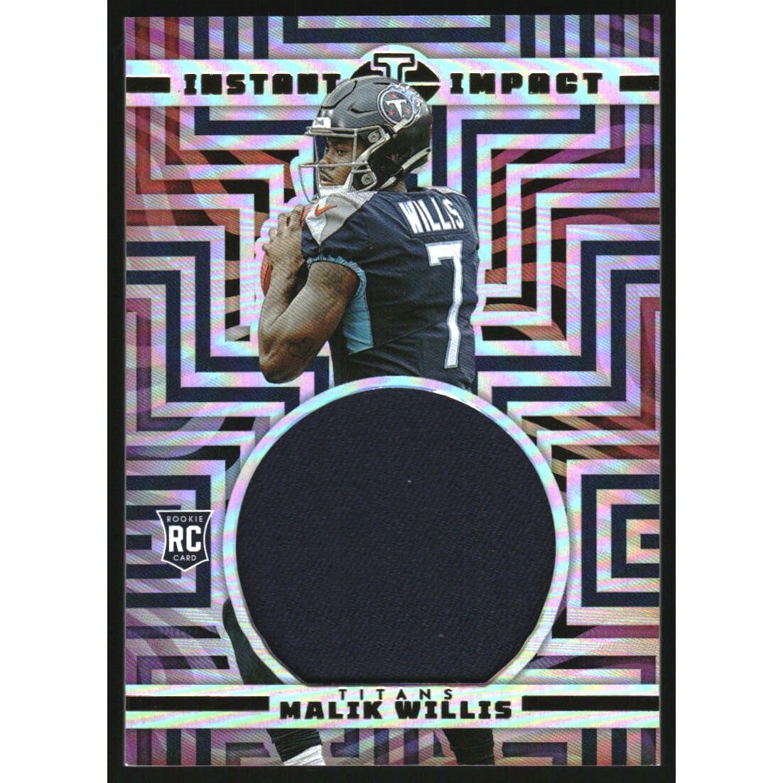 2022 Panini Illusions Instant Impact Jerseys #3 Malik Willis. rookie card picture