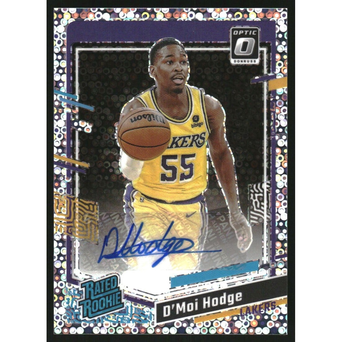 2023-24 Donruss Optic Fast Break #300 D'Moi Hodge RR AU. rookie card picture