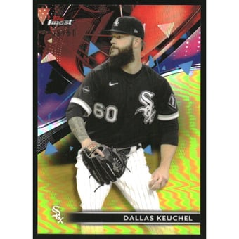 2021 Finest Gold Refractors #120 Dallas Keuchel