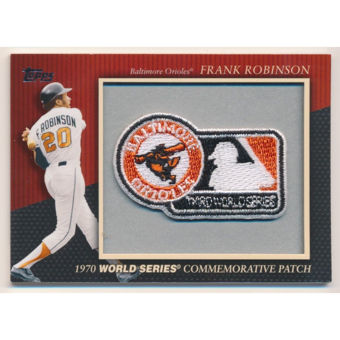 2010 Topps Commemorative Patch #MCP23 Frank Robinson. rookie card picture
