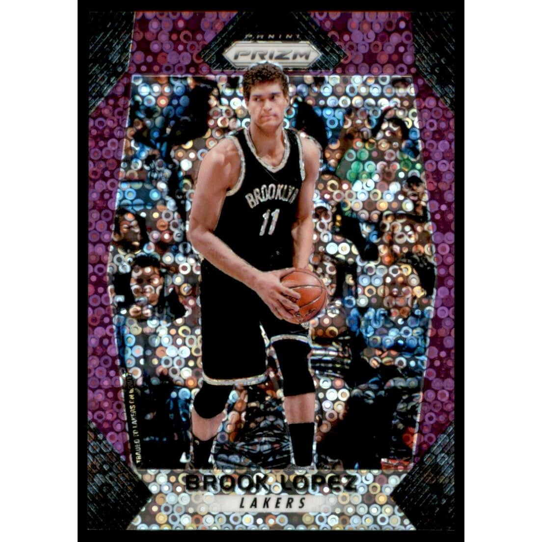 2017-18 Panini Prizm Prizms Fast Break Purple #285 Brook Lopez. rookie card picture