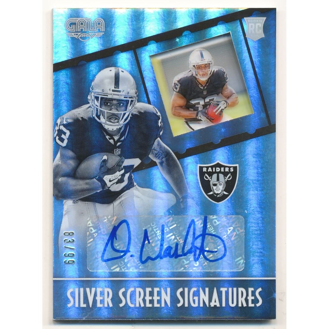 2016 Panini Gala Silver Screen Rookie Signatures #12 DeAndre Washington