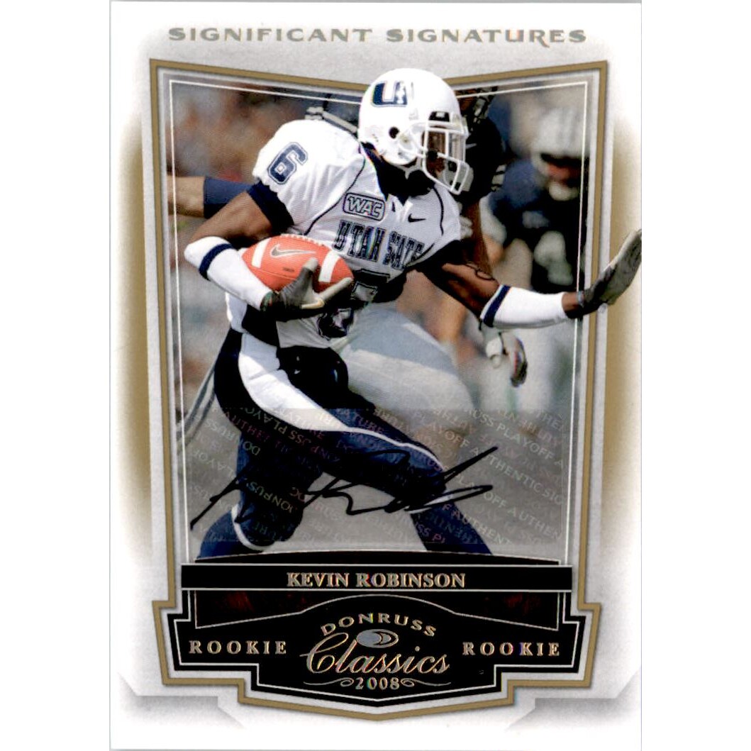 2008 Donruss Classics Significant Signatures Gold #245 Kevin Robinson/50. rookie card picture