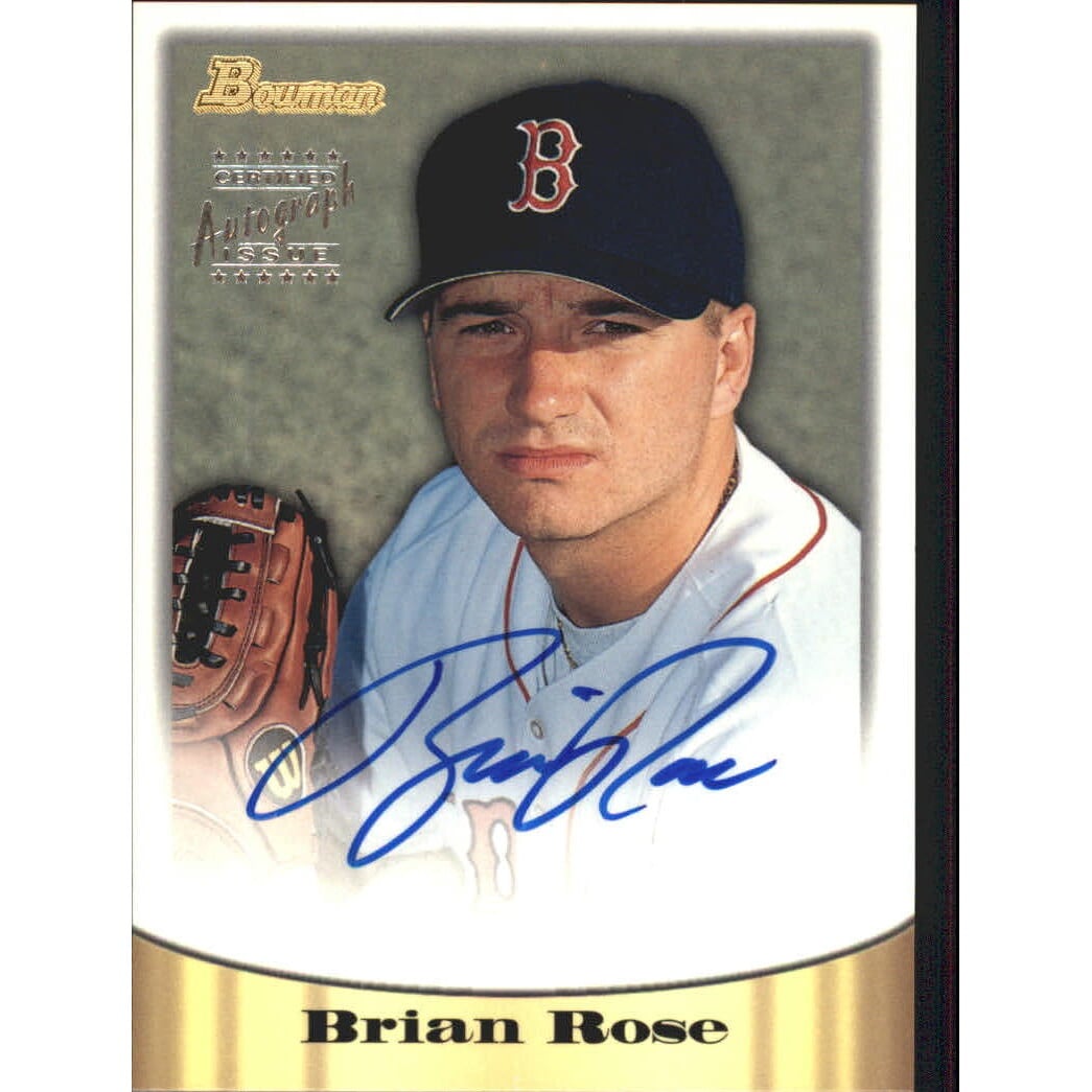 1998 Bowman Certified Silver Autographs #32 Brian Rose. rookie card picture
