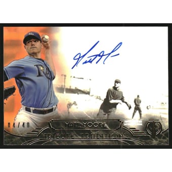 2014 Topps Tribute Tribute Traditions Autographs Orange #TTMMO Matt Moore