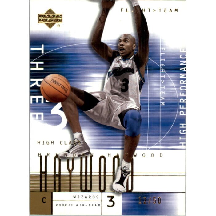 2001-02 Upper Deck Flight Team Gold #106 Brendan Haywood. rookie card picture