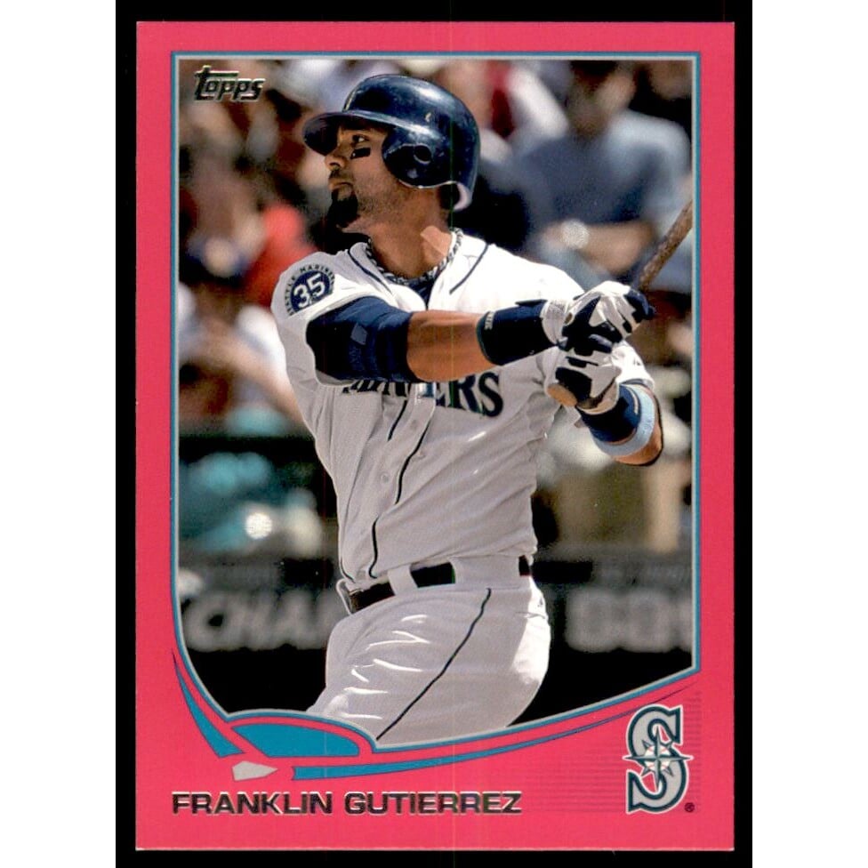 2013 Topps Mini Pink #340 Franklin Gutierrez. rookie card picture