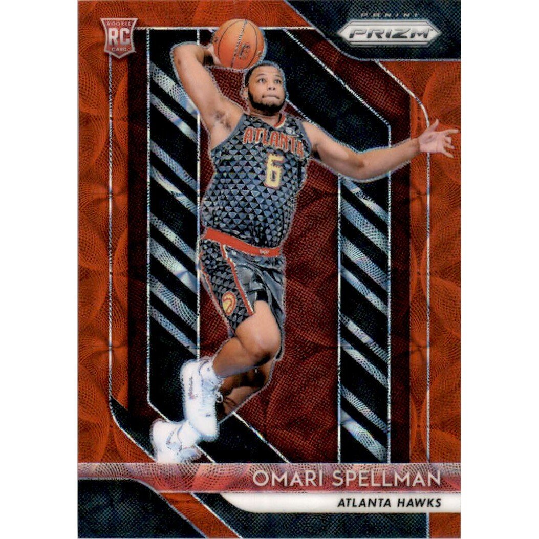 2018-19 Panini Prizm Prizms Choice Red #88 Omari Spellman. rookie card picture