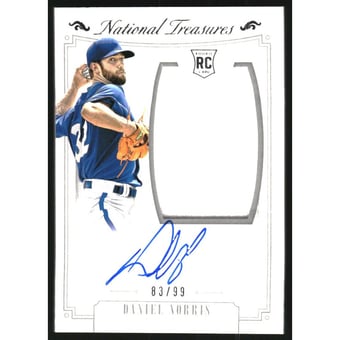 2015 Panini National Treasures #181 Daniel Norris JSY AU/99 RC