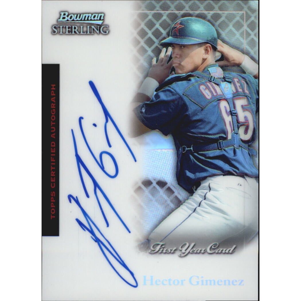 2004 Bowman Sterling Refractors #HG Hector Gimenez FY AU. rookie card picture