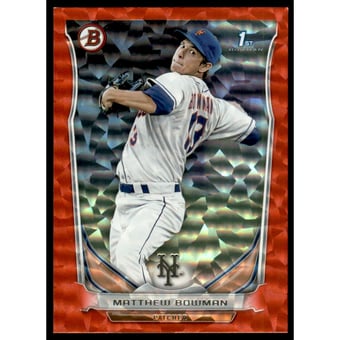 2014 Bowman Prospects Red Ice #BP72 Matthew Bowman