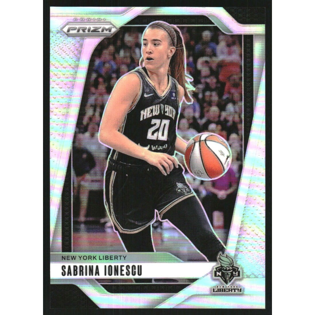 2024 Panini Prizm WNBA Prizms Silver #17 Sabrina Ionescu. rookie card picture