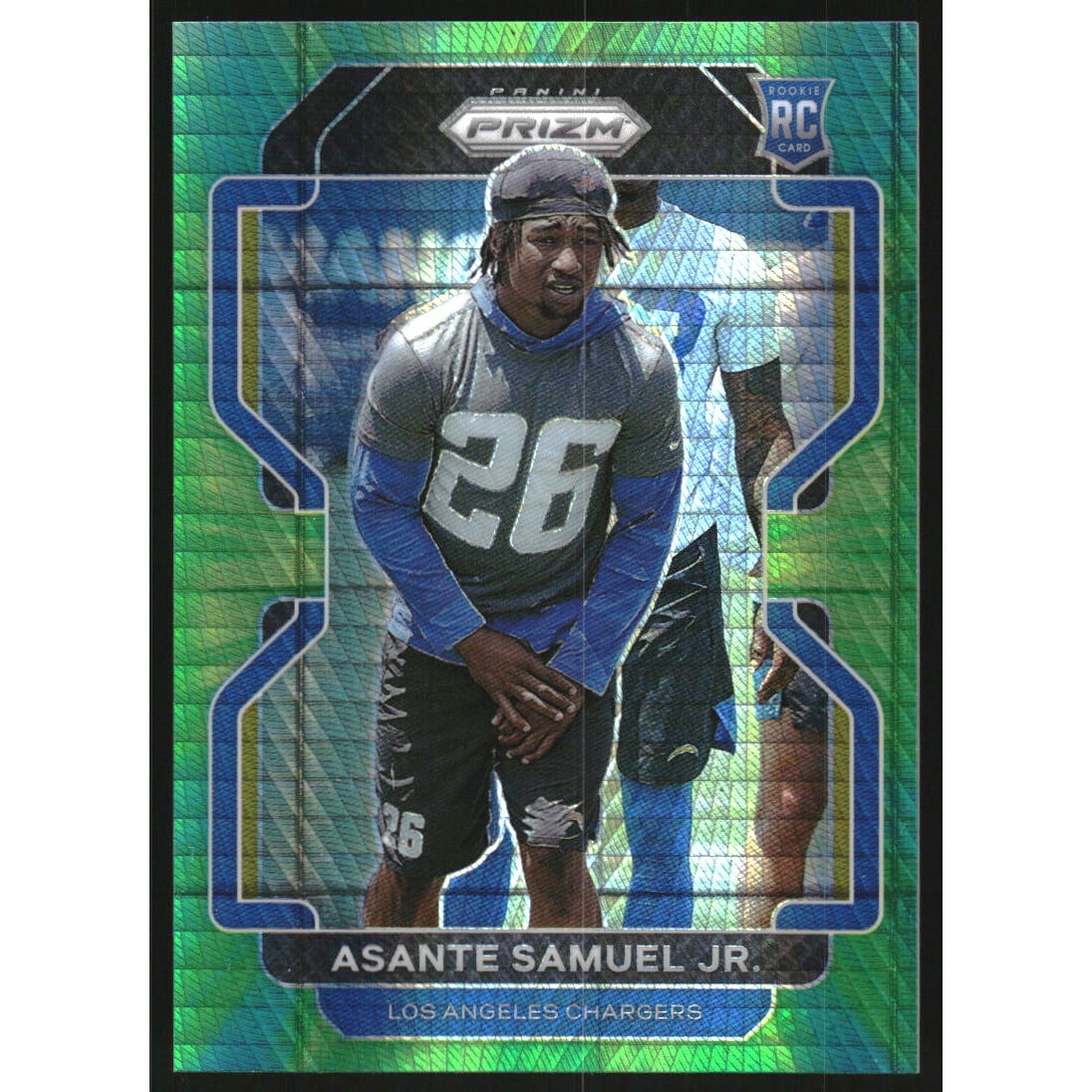 2021 Panini Prizm Prizms Hyper #435 Asante Samuel Jr.. rookie card picture