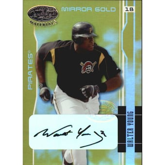 2003 Leaf Certified Materials Mirror Gold Autographs #151 Walter Young/25