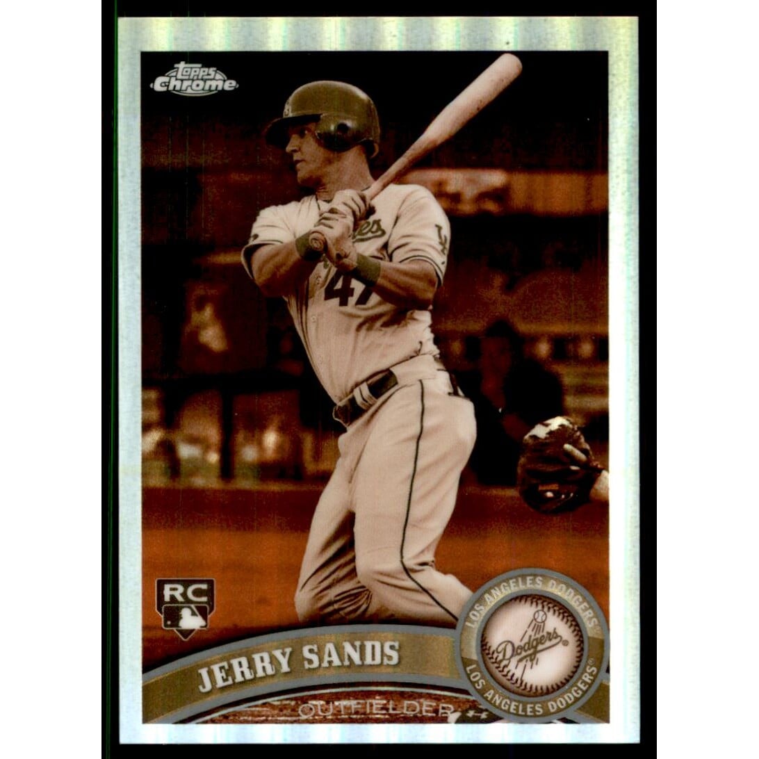 2011 Topps Chrome Sepia Refractors #211 Jerry Sands. rookie card picture