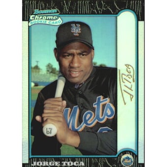 1999 Bowman Chrome Gold Refractors #367 Jorge Toca