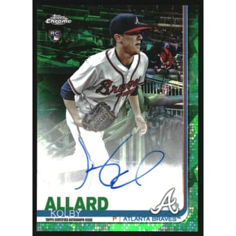 2019 Topps Chrome Sapphire Rookie Autographs Green #CSAKA Kolby Allard