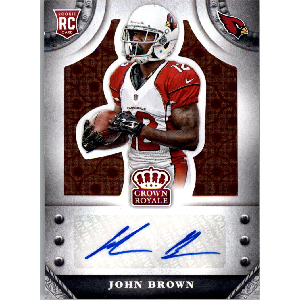 2014 Crown Royale Rookie Signatures Retail Bronze Pyramid #SJW John Brown/75 2014 Crown Royale Rookie Signatures Retail Bronze Pyramid #SJW John Brown/75