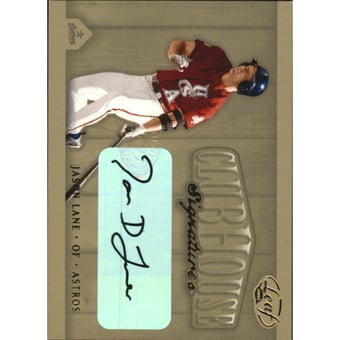 2002 Leaf Clubhouse Signatures Gold #17 Jason Lane