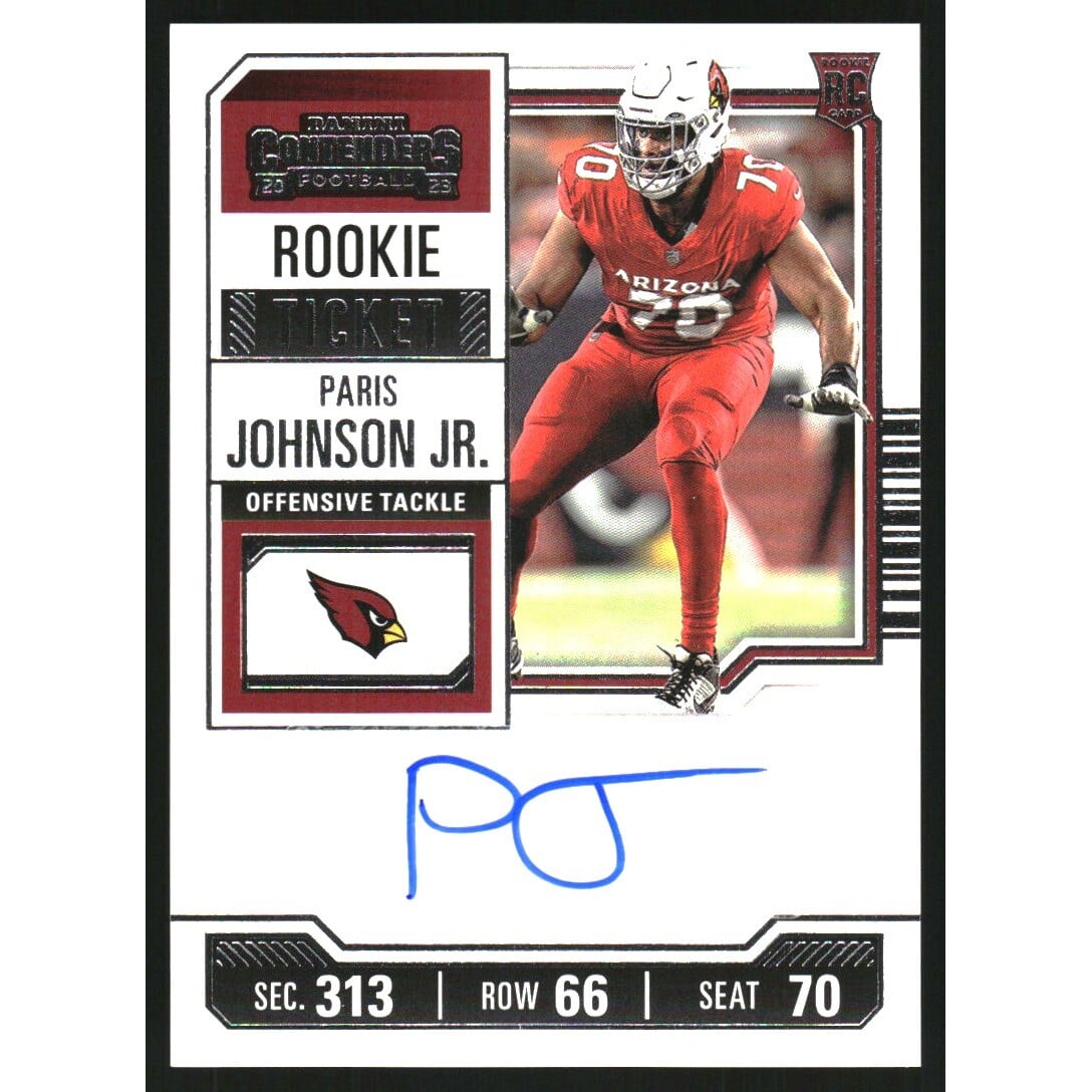 2023 Panini Contenders #151 Paris Johnson Jr. AU RC. rookie card picture