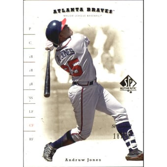 2001 SP Authentic Limited #46 Andruw Jones