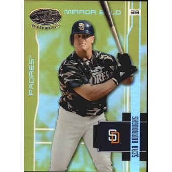 2003 Leaf Certified Materials Mirror Gold #156 Sean Burroughs