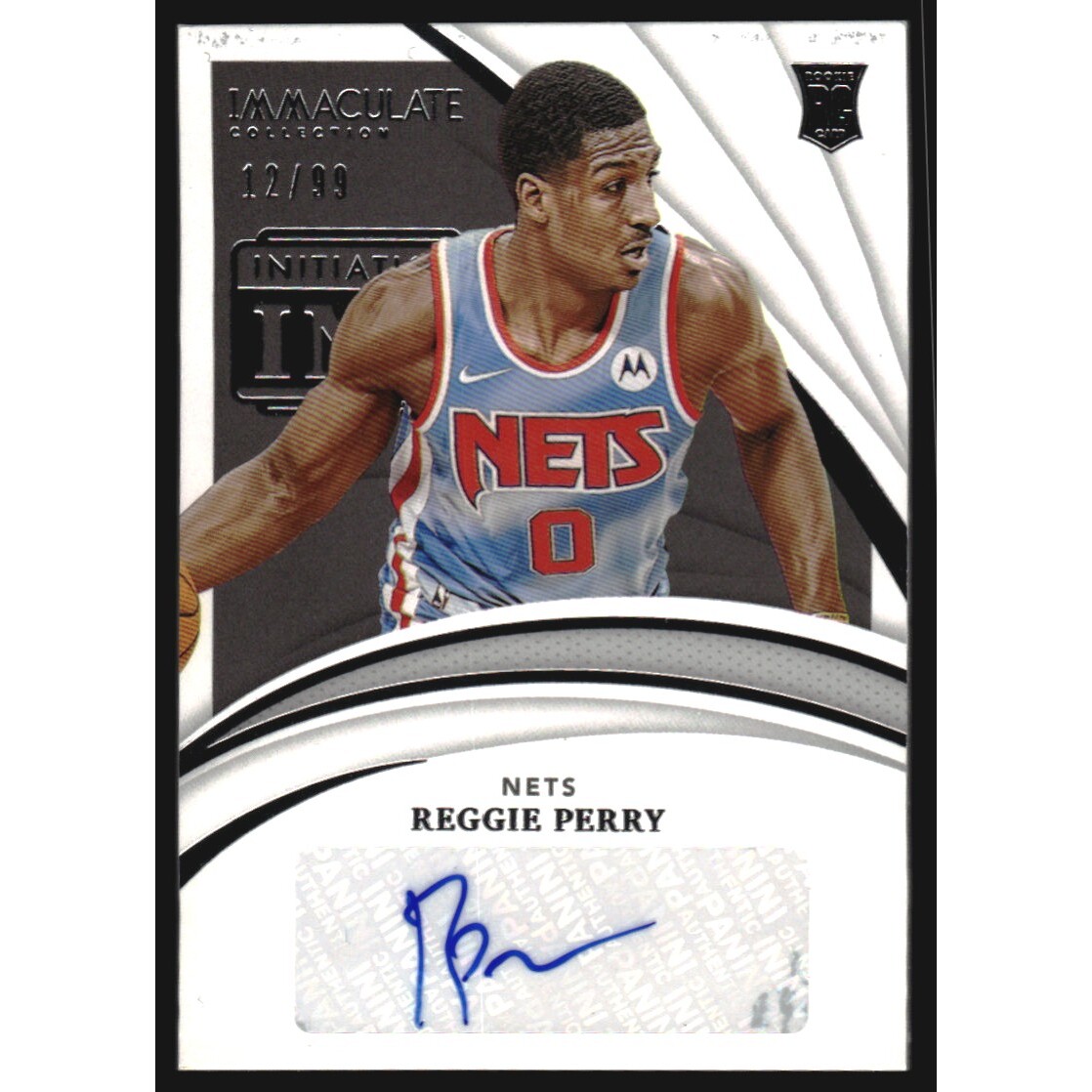 2020-21 Immaculate Collection Initiation Ink #12 Reggie Perry/99 2020-21 Immaculate Collection Initiation Ink #12 Reggie Perry/99
