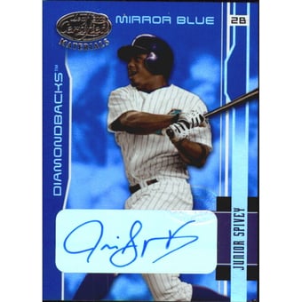 2003 Leaf Certified Materials Mirror Blue Autographs #6 Junior Spivey/50