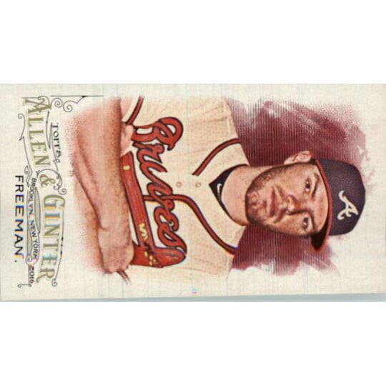 2016 Topps Allen and Ginter Mini No Card Number #58 Freddie Freeman. rookie card picture