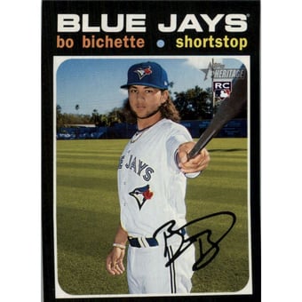 2020 Topps Heritage Action Variations #52 Bo Bichette