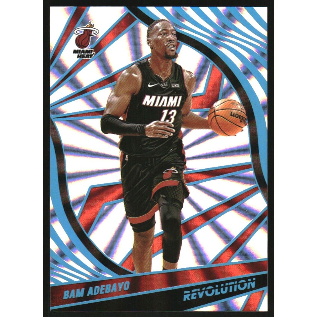 2021-22 Panini Revolution Sunburst #49 Bam Adebayo. rookie card picture