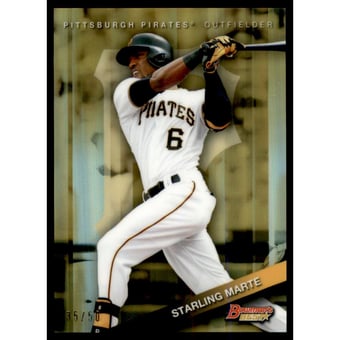 2015 Bowman's Best Gold Refractors #26 Starling Marte