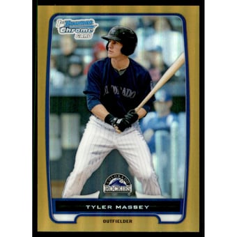 2012 Bowman Chrome Prospects Gold Refractors #BCP142 Tyler Massey