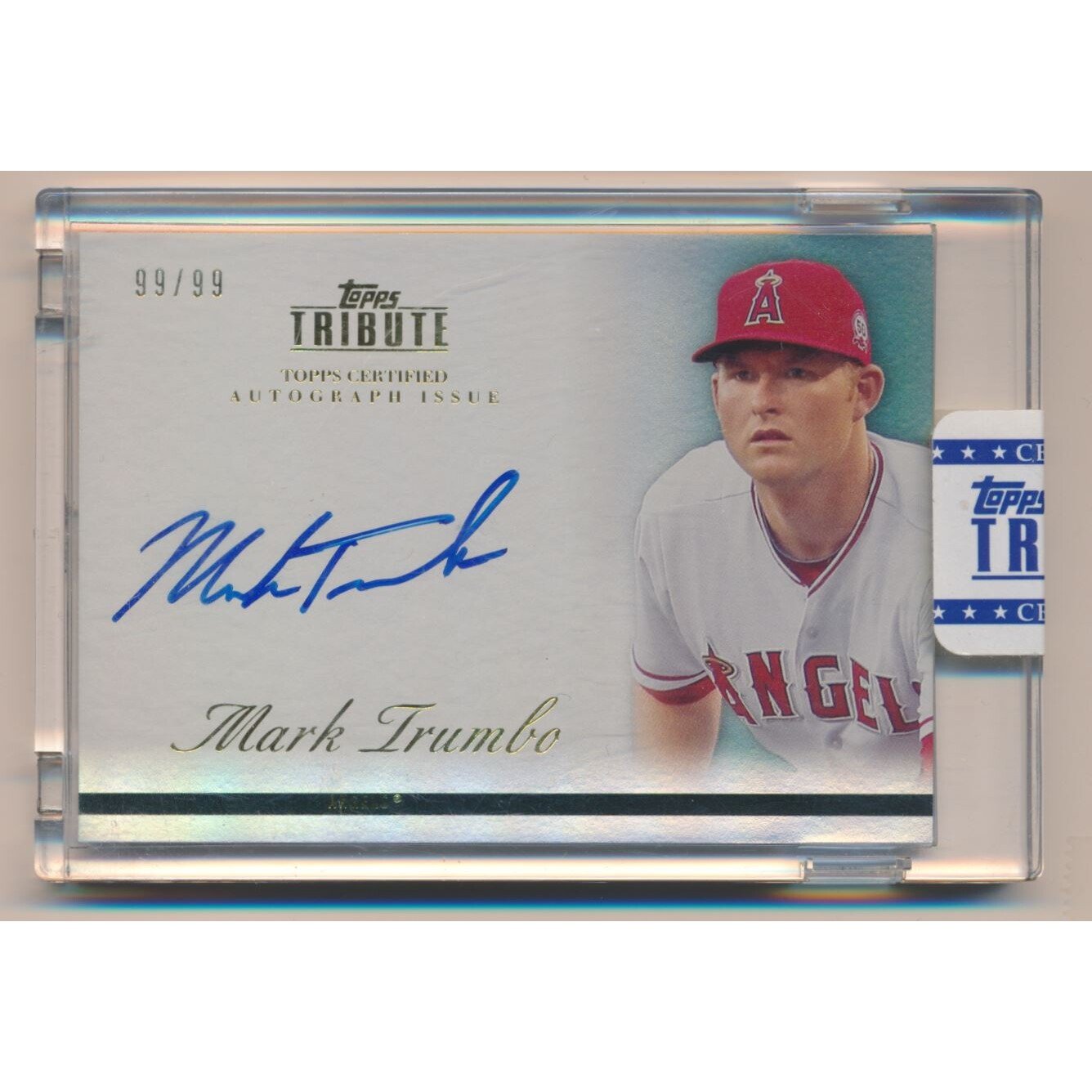 2012 Topps Tribute Autographs #MT2 Mark Trumbo. rookie card picture
