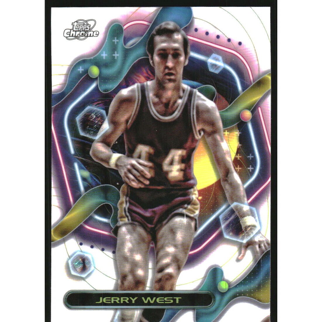 2023-24 Topps Cosmic Chrome White Hole Refractors #58 Jerry West. rookie card picture