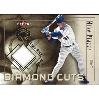 2001 Fleer Authority Diamond Cuts Memorabilia #75 Mike Piazza Jsy/1000