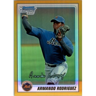 2010 Bowman Chrome Prospects Gold Refractors #BCP173 Armando Rodriguez