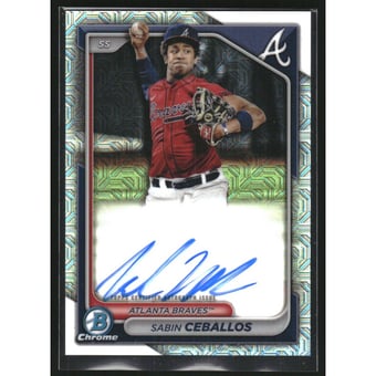 2024 Bowman Chrome Mega Box Autographs #BMASC Sabin Ceballos