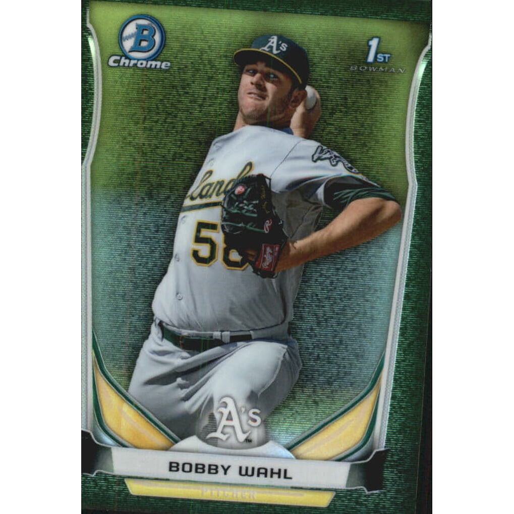 2014 Bowman Chrome Prospects Series 2 Black Static Refractors #BCP79 Bobby Wahl. rookie card picture