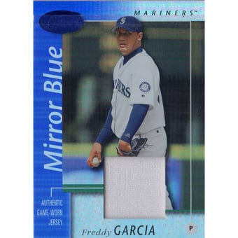 2002 Leaf Certified Mirror Blue #52 Freddy Garcia Jsy