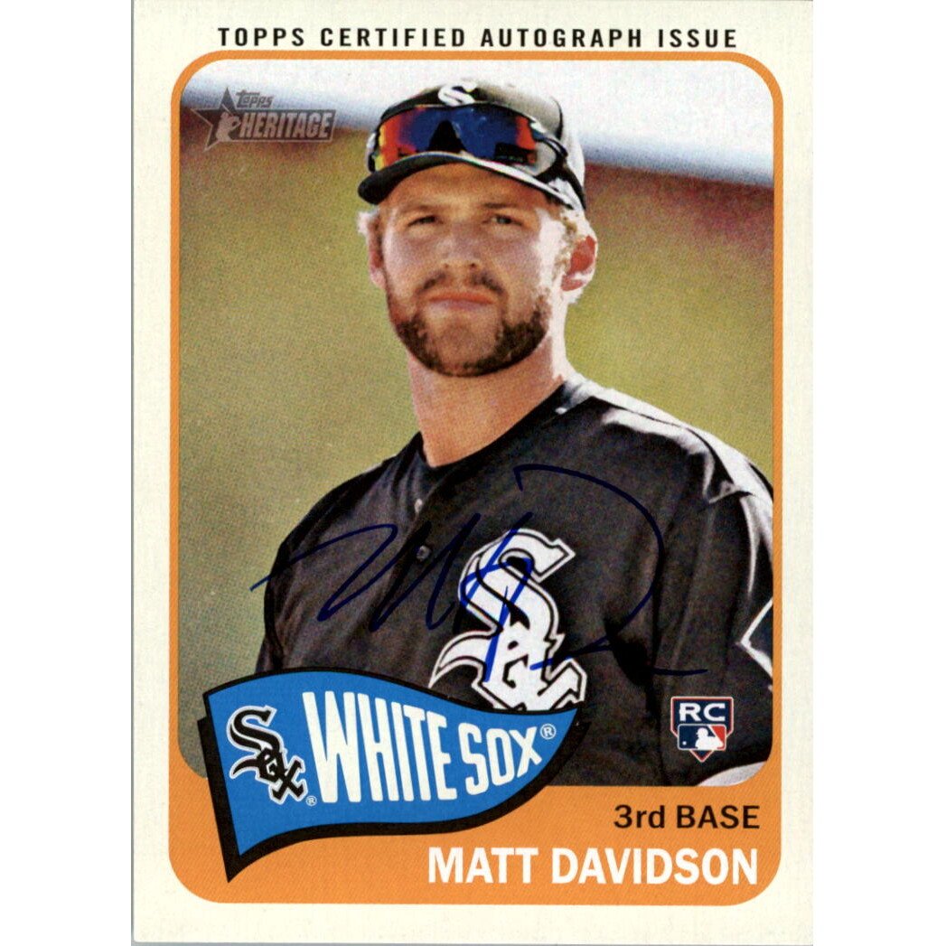 2014 Topps Heritage Real One Autographs #ROAMD Matt Davidson HN. rookie card picture
