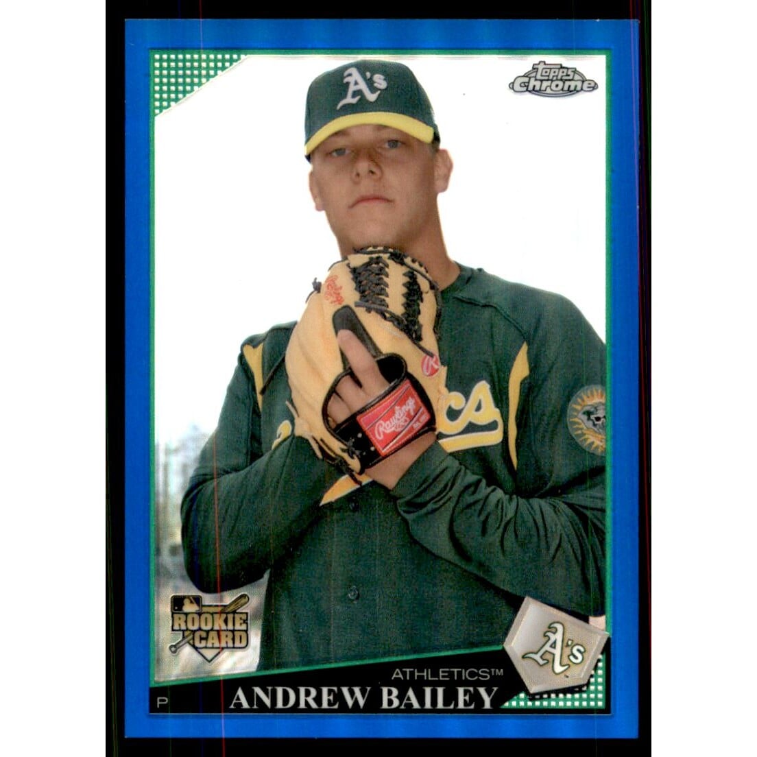 2009 Topps Chrome Blue Refractors #190 Andrew Bailey. rookie card picture