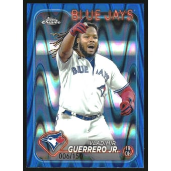 2024 Topps Chrome Blue RayWave Refractors #78 Vladimir Guerrero Jr.