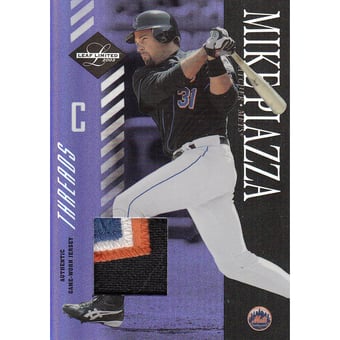 2003 Leaf Limited Threads Prime #131 Mike Piazza Mets A