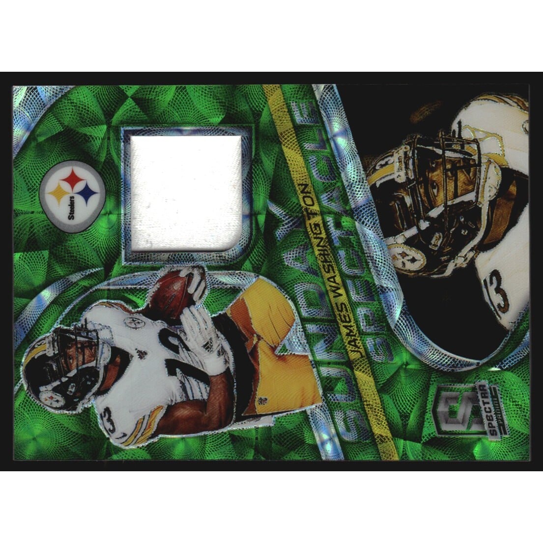 2020 Panini Spectra Sunday Spectacle Materials Neon Green #15 James Washington. rookie card picture