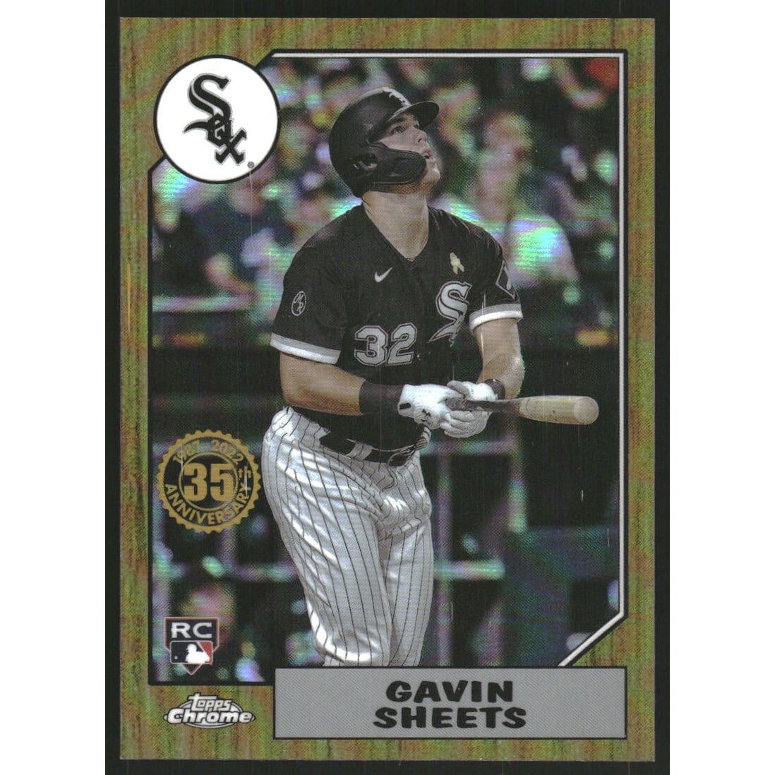 2022 Topps Chrome '87 Topps Gold Refractors #87BC20 Gavin Sheets. rookie card picture